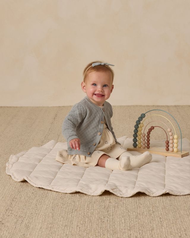 Quincy Mae Knit Cardigan - Steel Blue