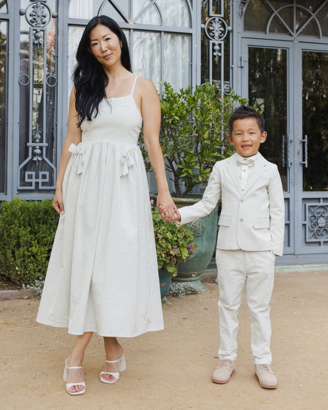 Noralee Women's Beatrice Midi Dress - Sky Stripe