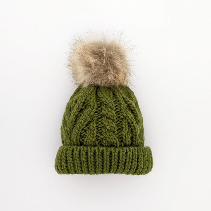 Huggalugs Mossy Pom Beanie