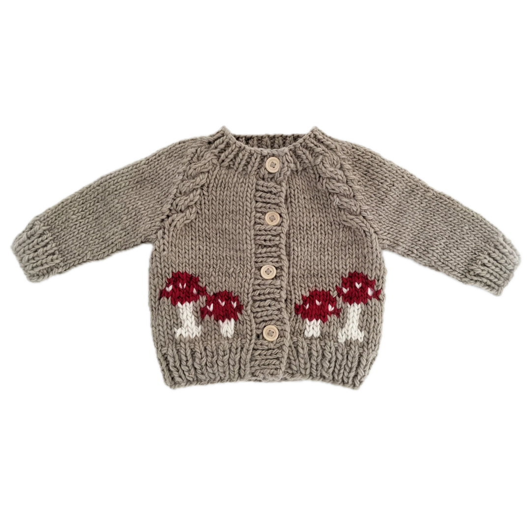 Huggalugs Mushroom Cardigan