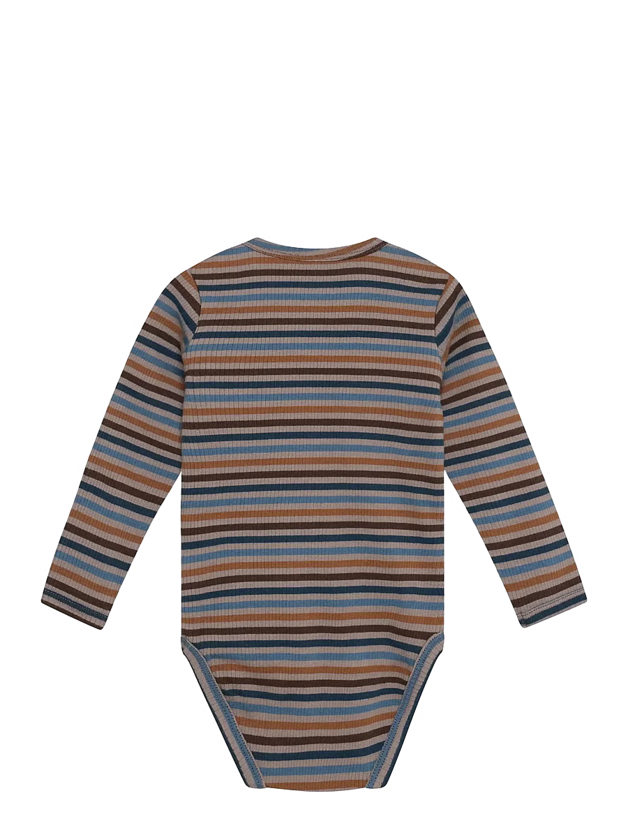 Minymo Stripe Bodysuit - Fungi