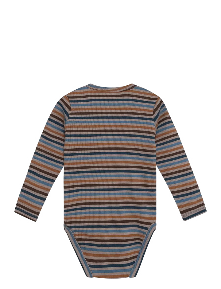 Minymo Stripe Bodysuit - Fungi