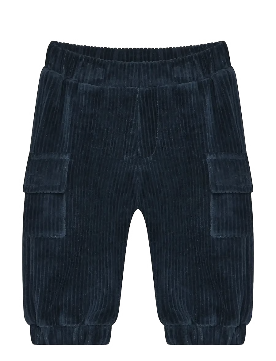 Minymo Velour Pants - Midnight Navy