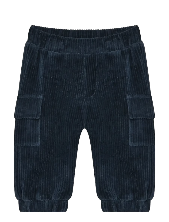 Minymo Velour Pants - Midnight Navy