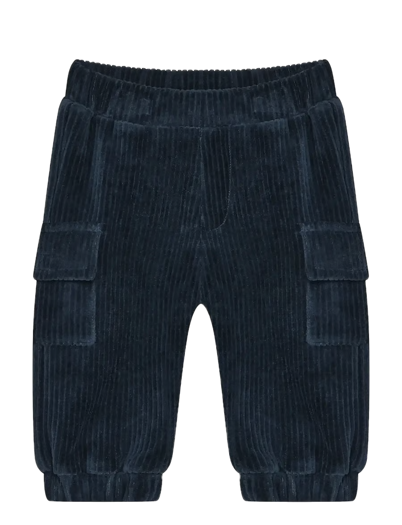 Minymo Velour Pants - Midnight Navy