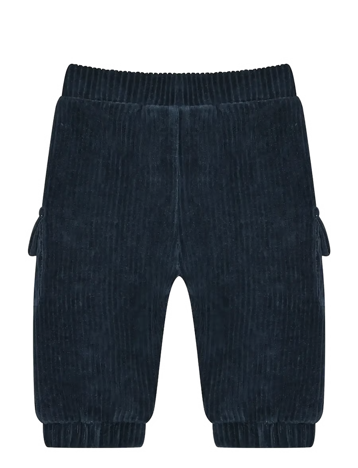 Minymo Velour Pants - Midnight Navy