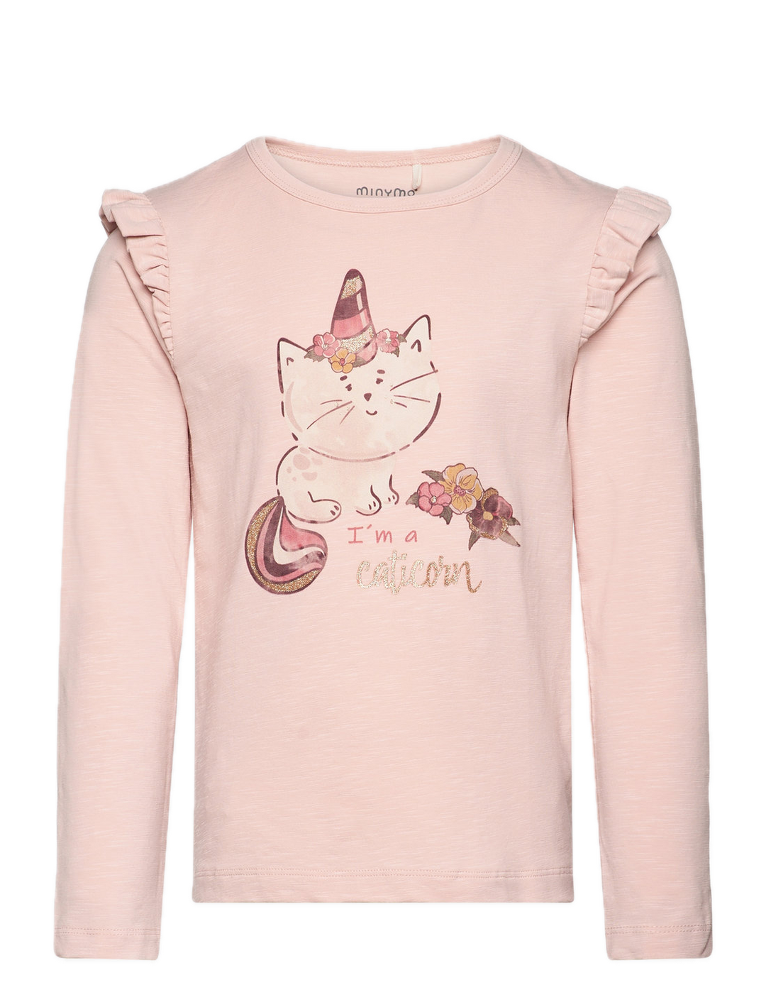 Minymo Caticorn Tee - Sepia Rose