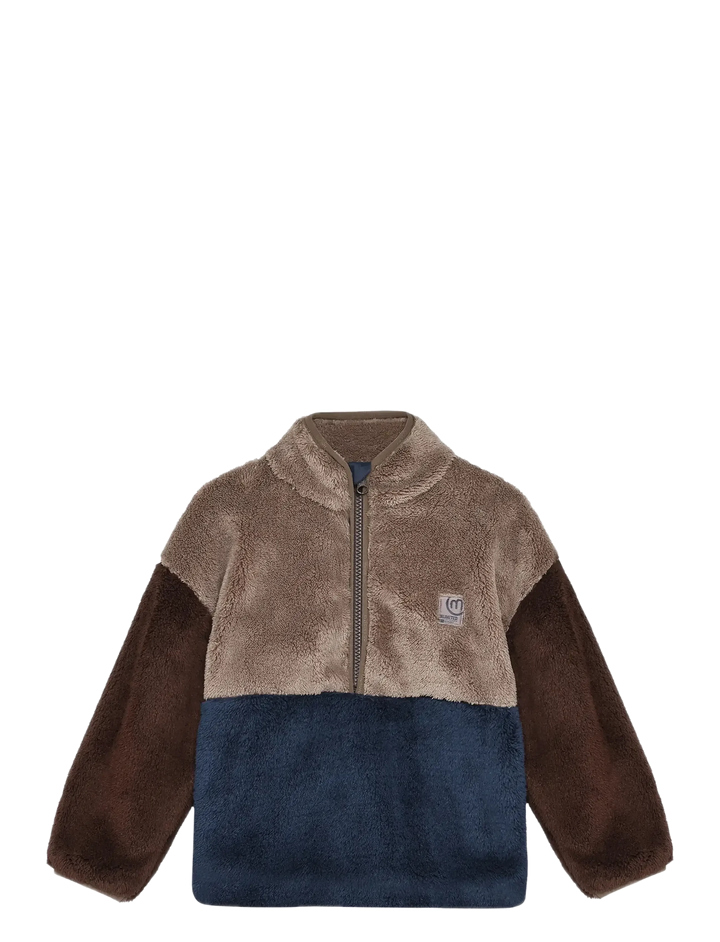 Minymo Fleece Teddy Pullover - Midnight Navy
