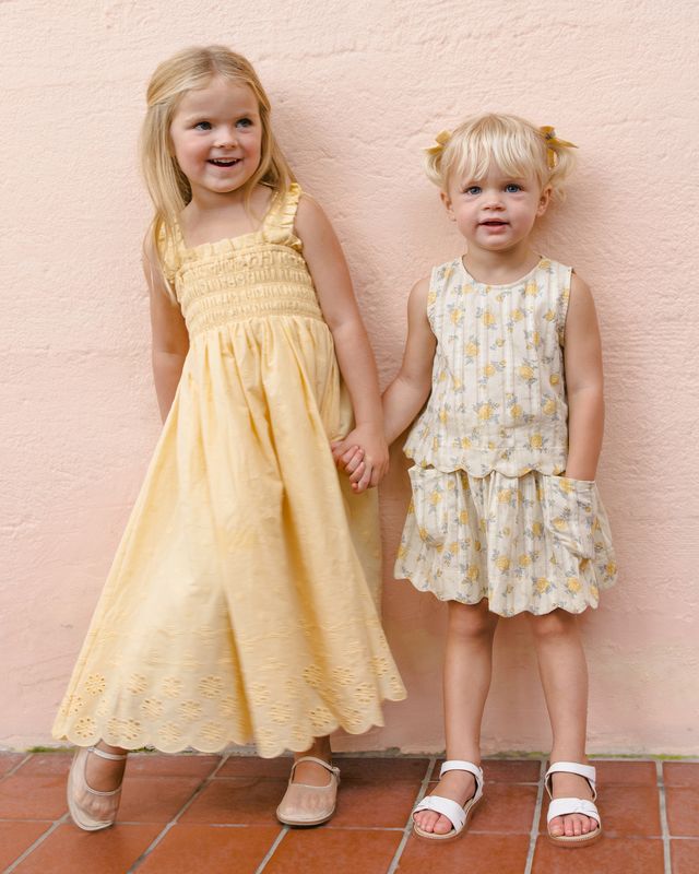 Rylee + Cru Hannah Dress - Lemon
