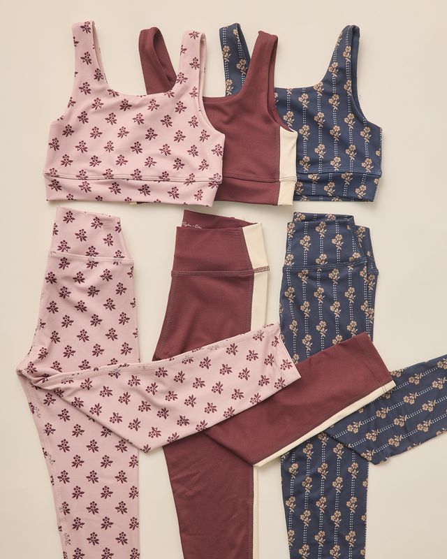 Rylee + Cru Play Basic Legging - Blush Fleur