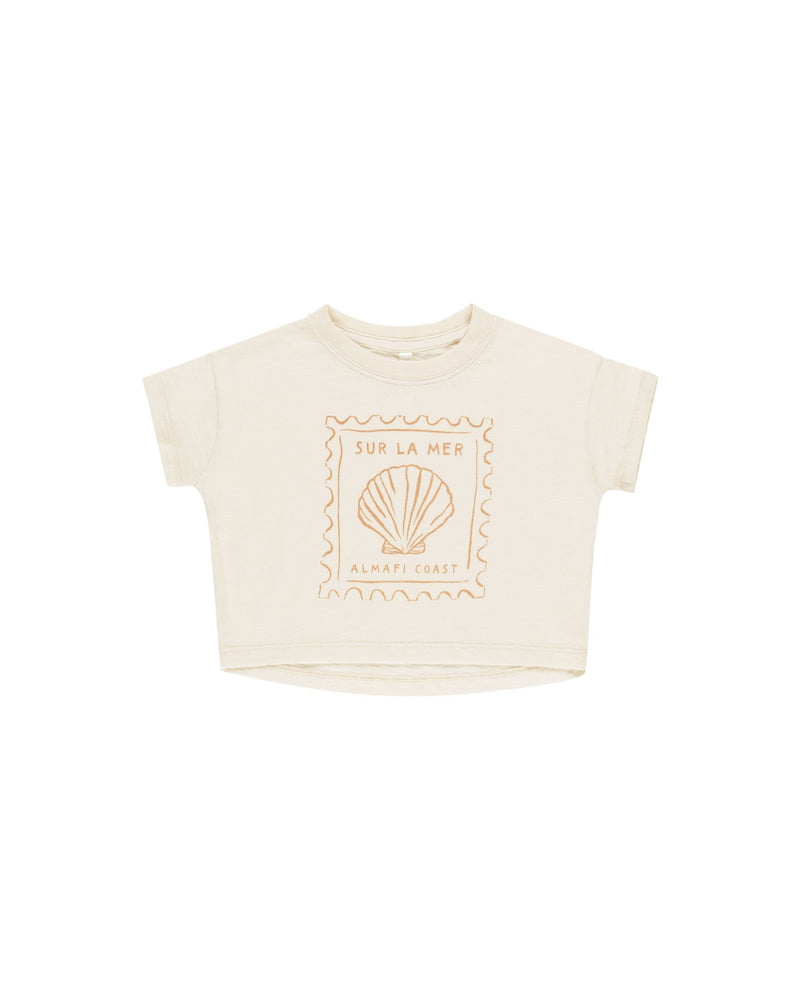 Rylee + Cru Boxy Tee - Seashell