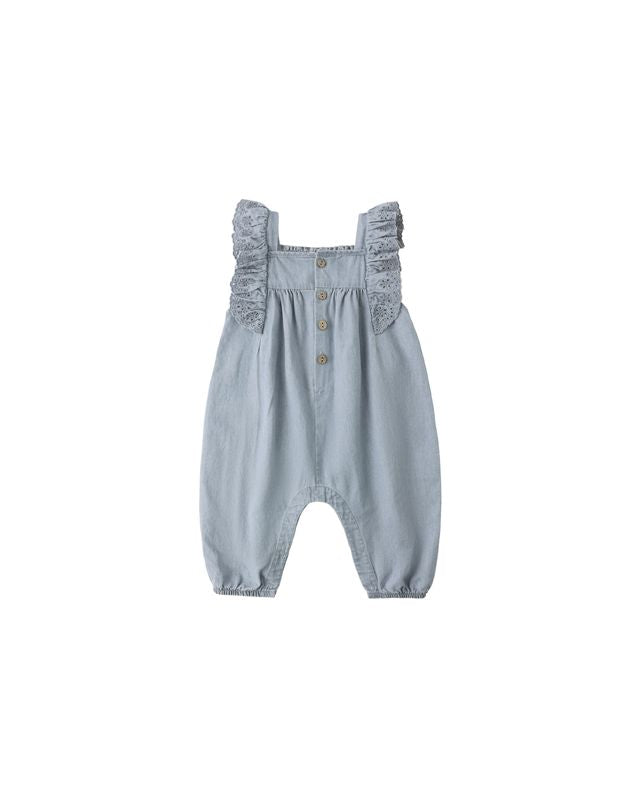 Quincy Mae Nova Romper - Chambray