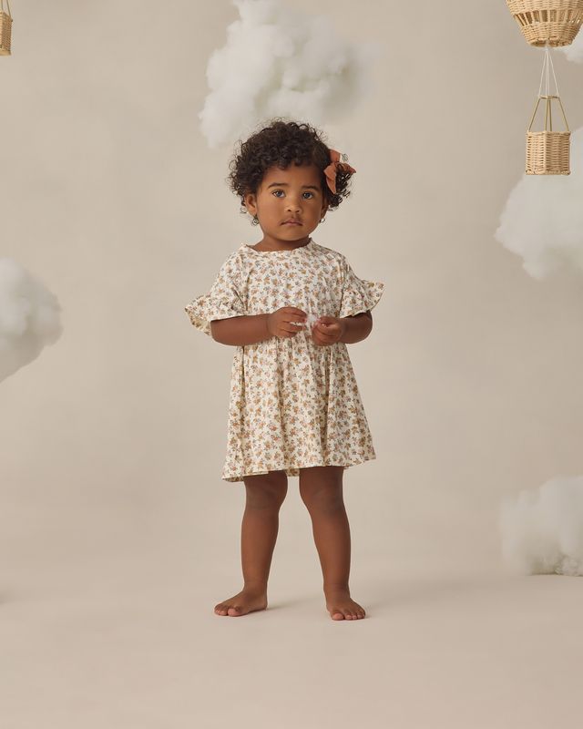 Quincy Mae Bamboo Babydoll Dress - Wildflower