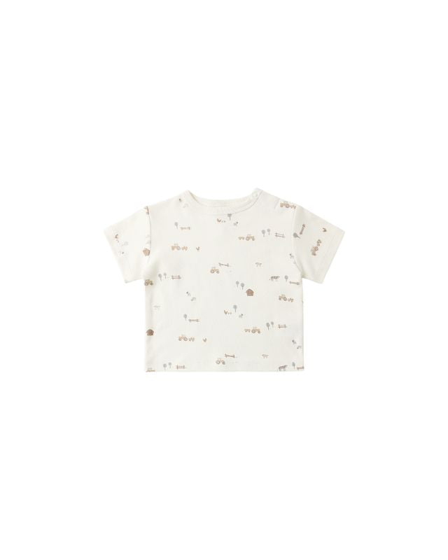 Quincy Mae Boxy Tee - Farm