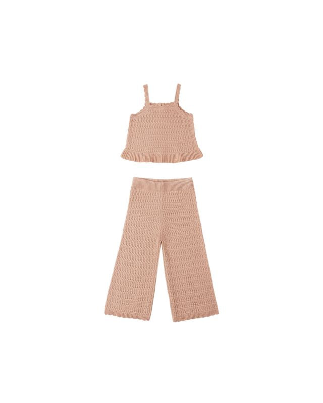 Rylee + Cru Mari Knit Set - Melon