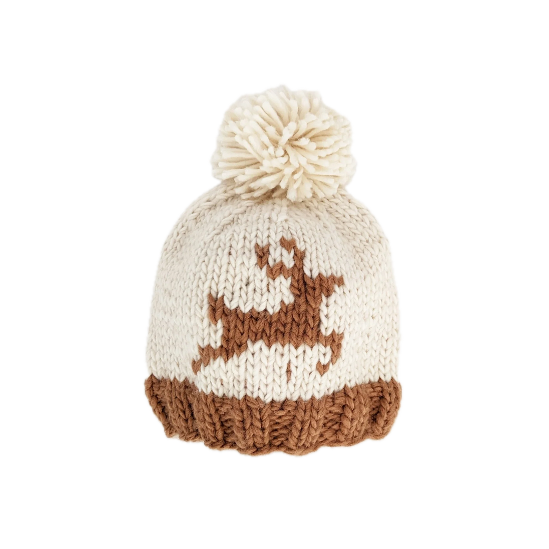 Huggalugs Oh Deer Knit Beanie Hat