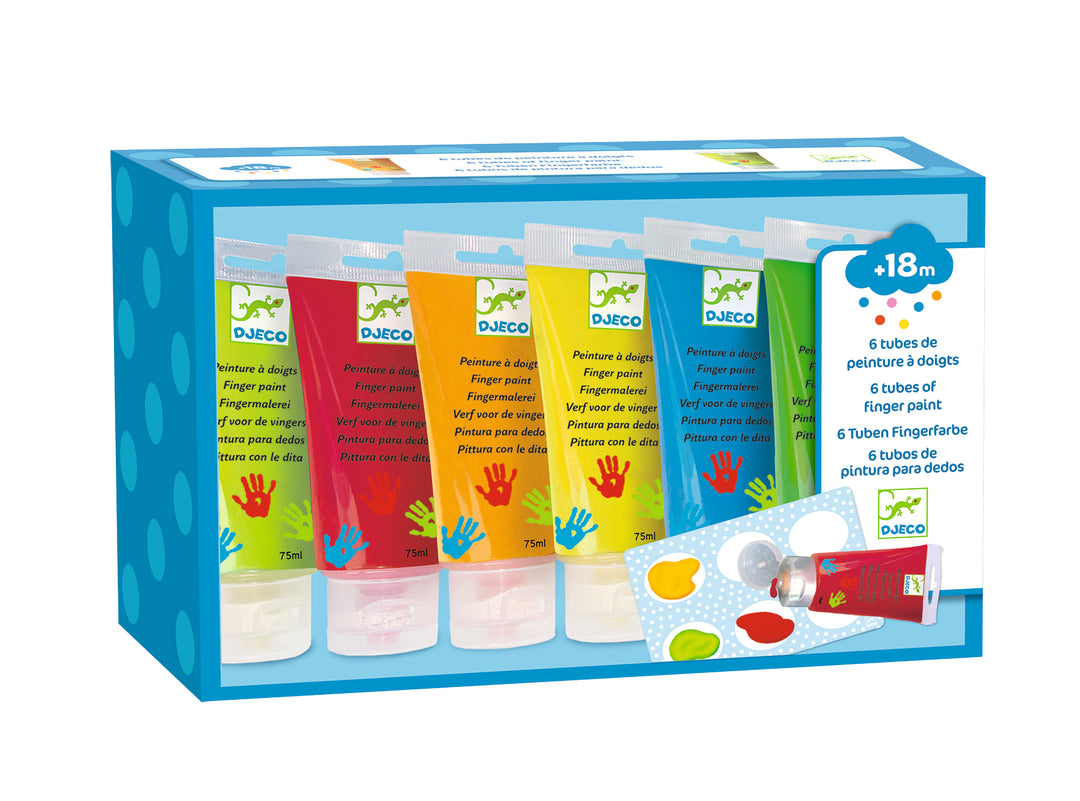Djeco 6 Finger Paint Tubes
