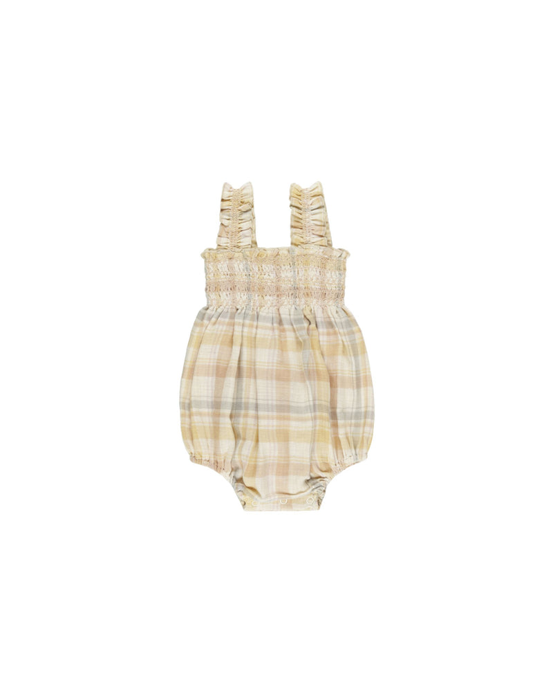Rylee + Cru Julia Romper - Pastel Plaid
