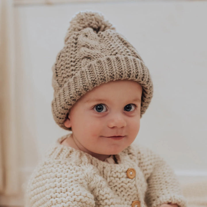 Huggalugs Cable Knit Beanie