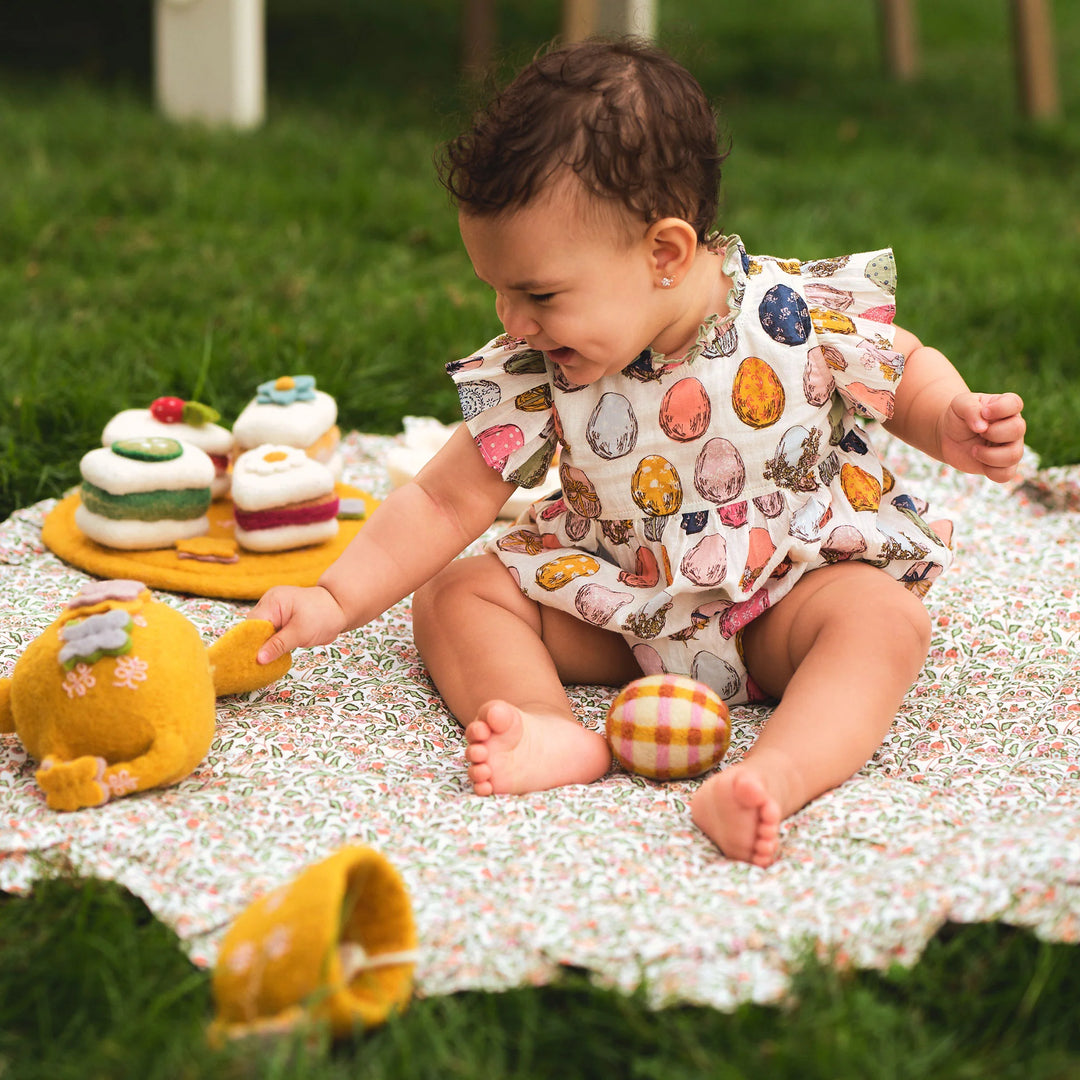 Pink Chicken Baby Girls Jennifer Bubble - Multi Eggs
