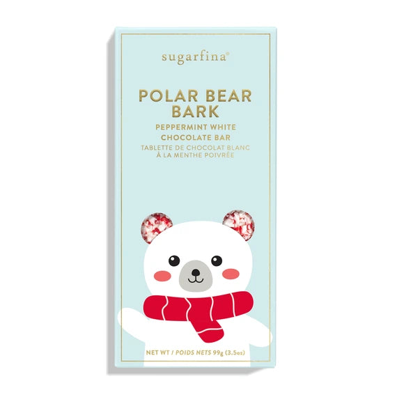 Sugarfina Polar Bear Bark Peppermint White Chocolate Bar