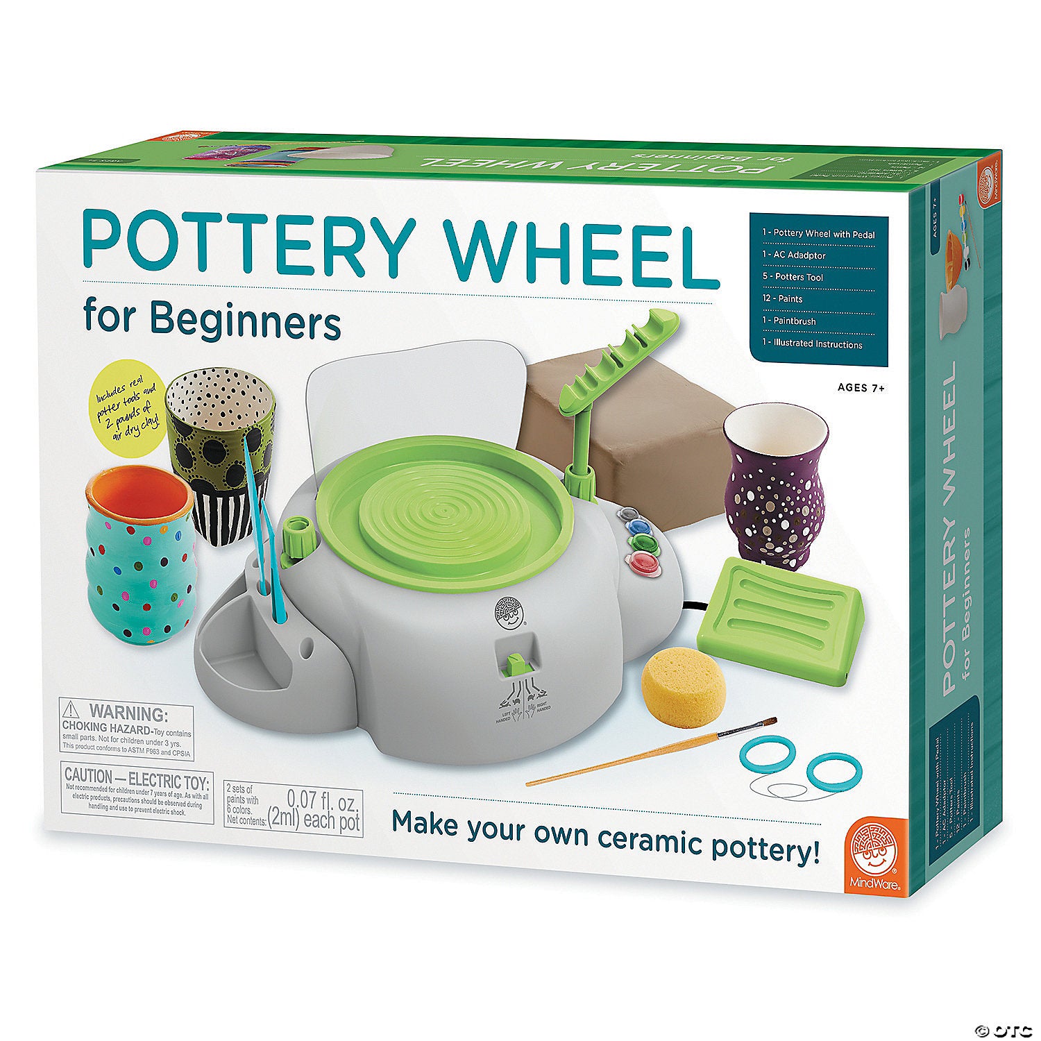 MindWare Pottery Wheel 2024 For Beginners Ages 7+ New Sealed