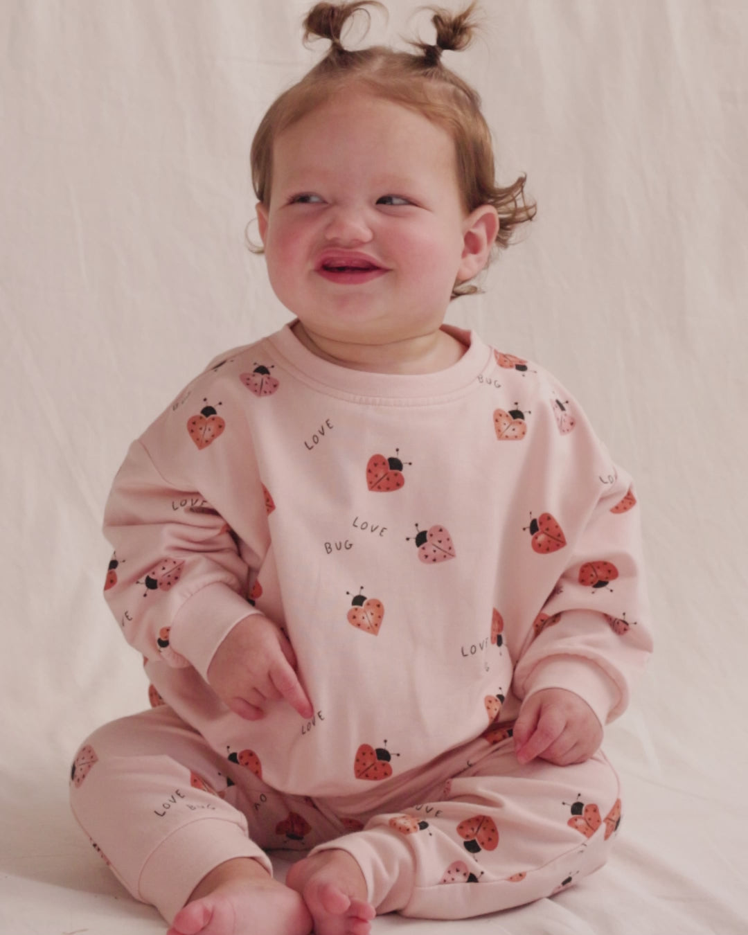 Quincy Mae Relaxed Sweatshirt - Love Bug