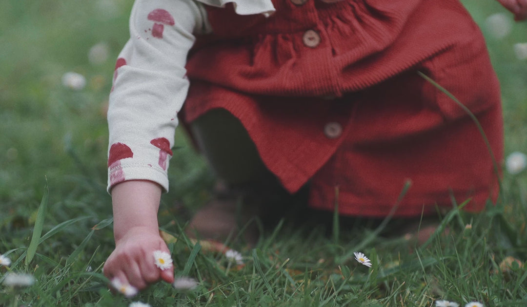 Play Up Mushroom Jersey Top & Corduroy Dress Set