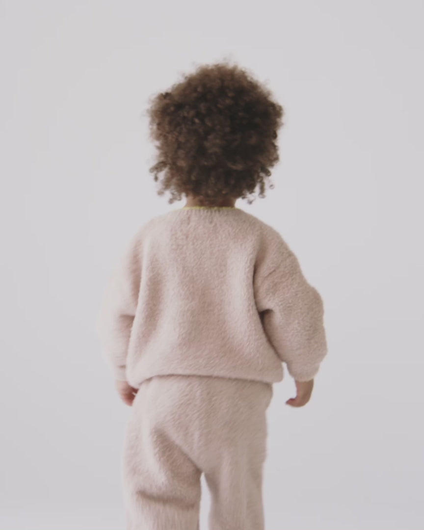 7AM Enfant Fuzzy Boxy Lounge Pants - Pecan