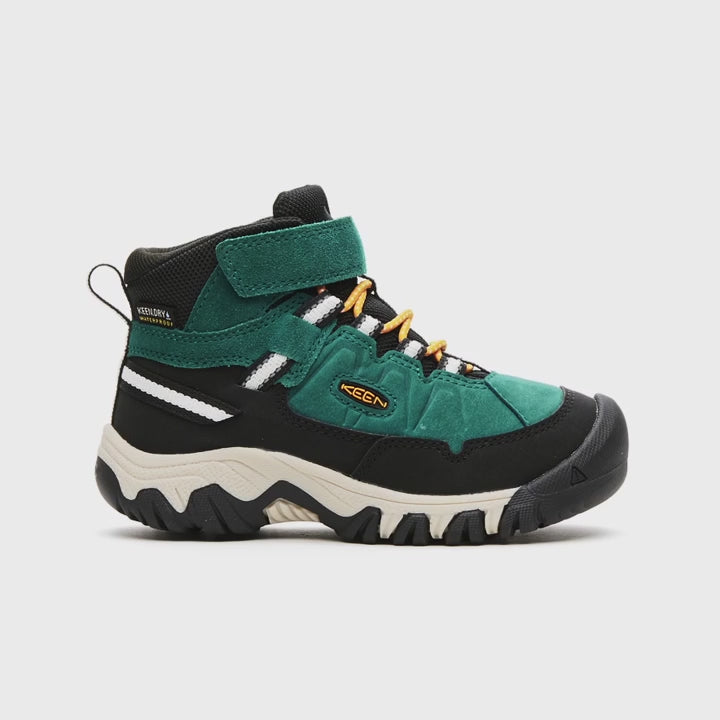 Keen Targhee IV Waterproof Hiking Boot - Mediterranea/Flame Orange