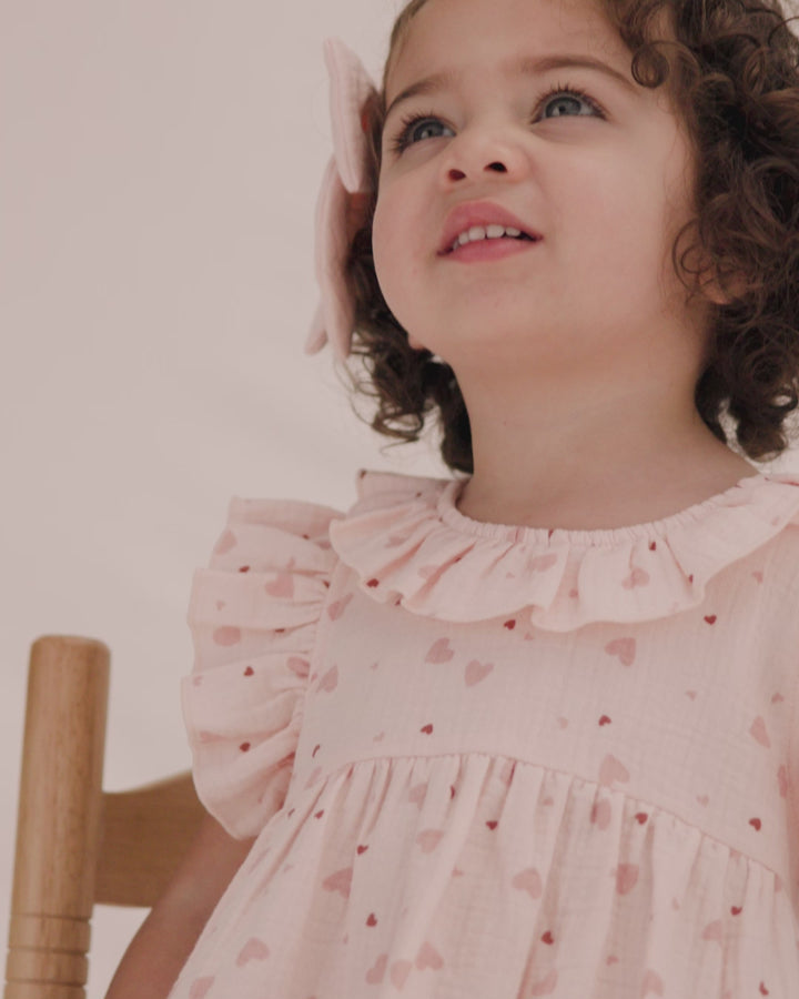 Quincy Mae Charlotte Dress - Heart Confetti