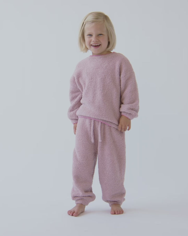 7AM Enfant Boxy Sweater Fuzzy - Ash Rose