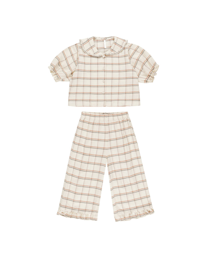 Rylee + Cru Ruffle Pajamas - Holiday Plaid