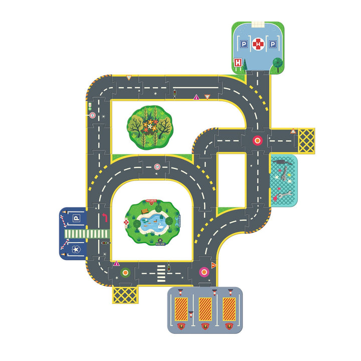 Djeco Crazy Motors Puzzle'Up Ville