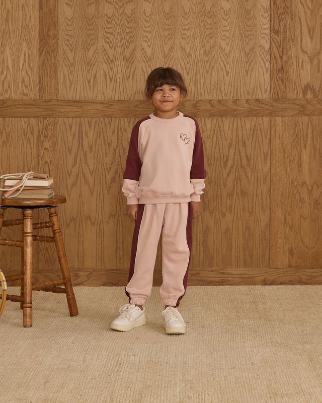 Rylee + Cru Play Paneled Sweatpant - Blush