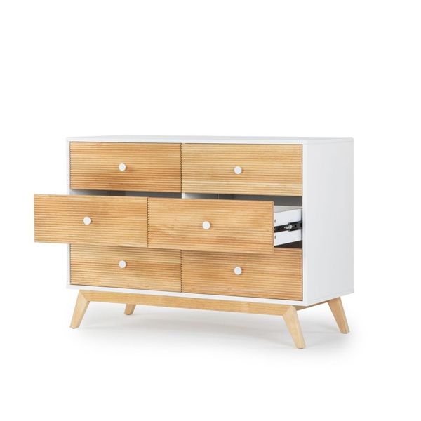 Dadada Merry 6-drawer Dresser - White/Natural