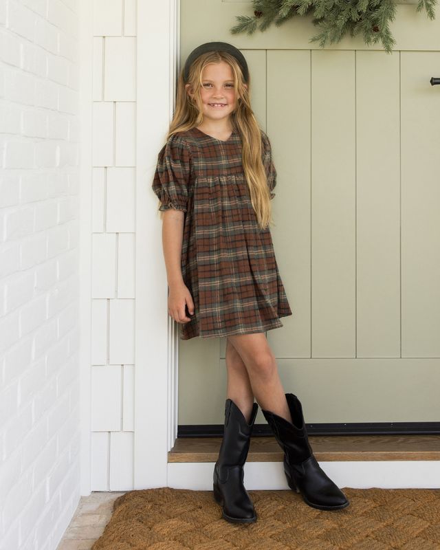 Rylee + Cru Jolene Dress - Holiday Plaid