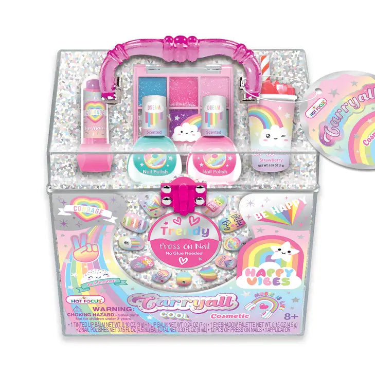 Hot Focus Carry All Cosmetic, Rainbow