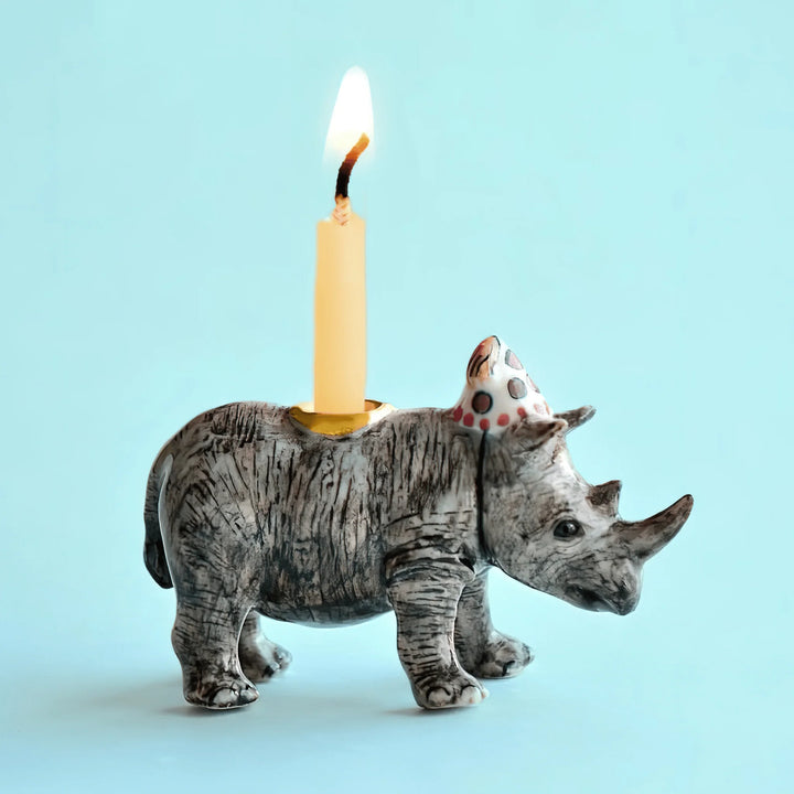 Camp Hollow Rhino Cake Topper