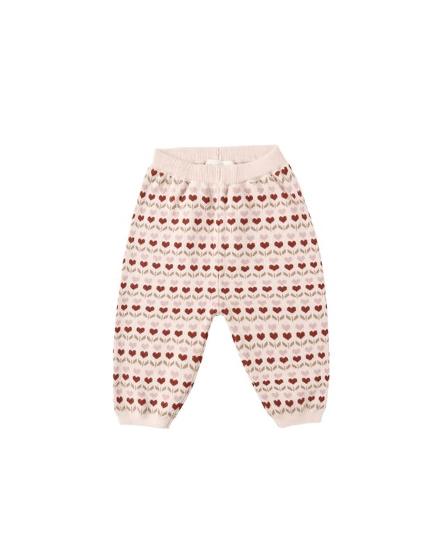 Rylee + Cru Knit Pant - Ruby Heart