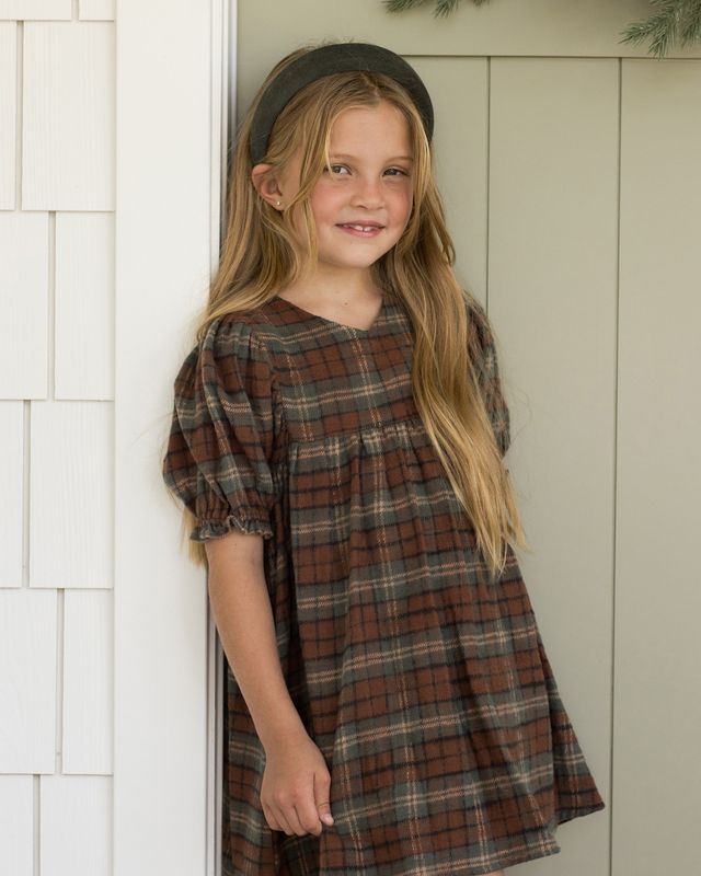 Rylee + Cru Jolene Dress - Holiday Plaid