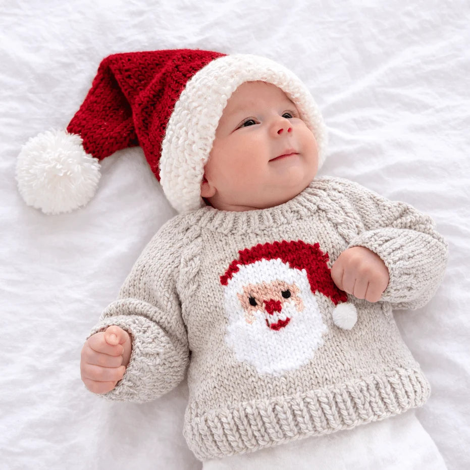 Huggalugs Santa Beanie - Crimson