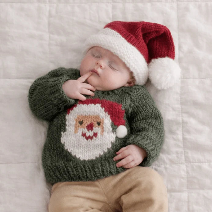 Huggalugs Santa Beanie - Crimson