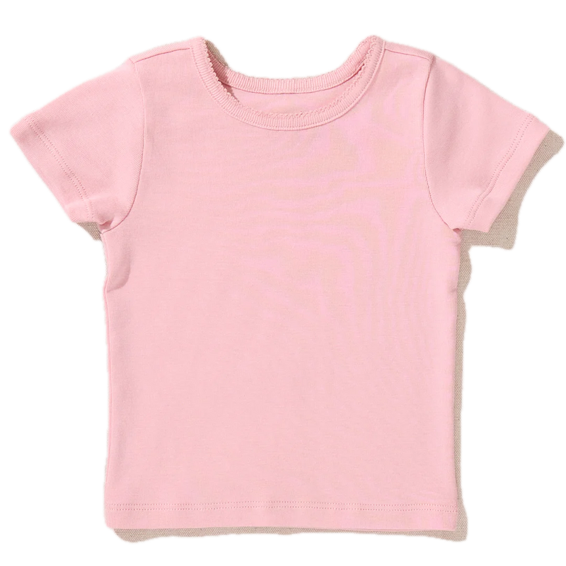Pink Chicken Short Sleeve Seesaw Rib t-Shirt - Pink