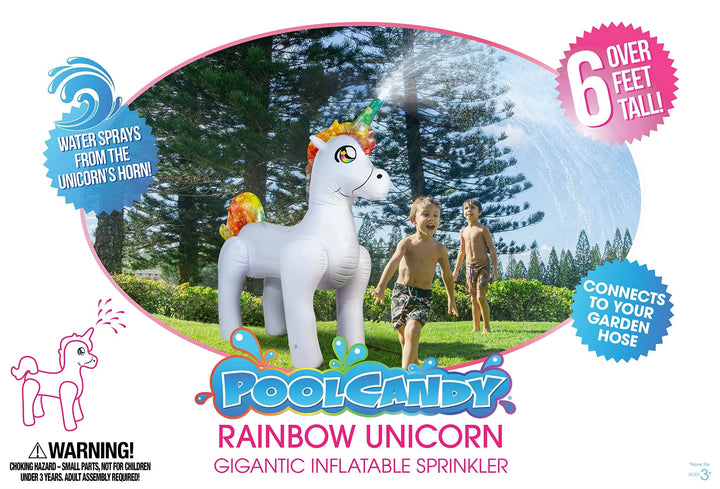 Pool Candy Gigantic Inflatable Unicorn Sprinkler