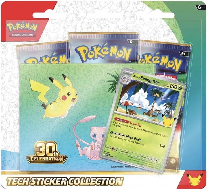 Pokémon 30th Celebration Tech Sticker Collection