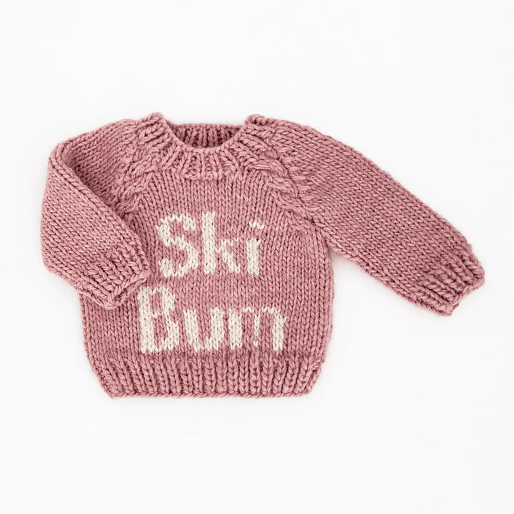 Huggalugs Ski Bum Crew Sweater - Rosy