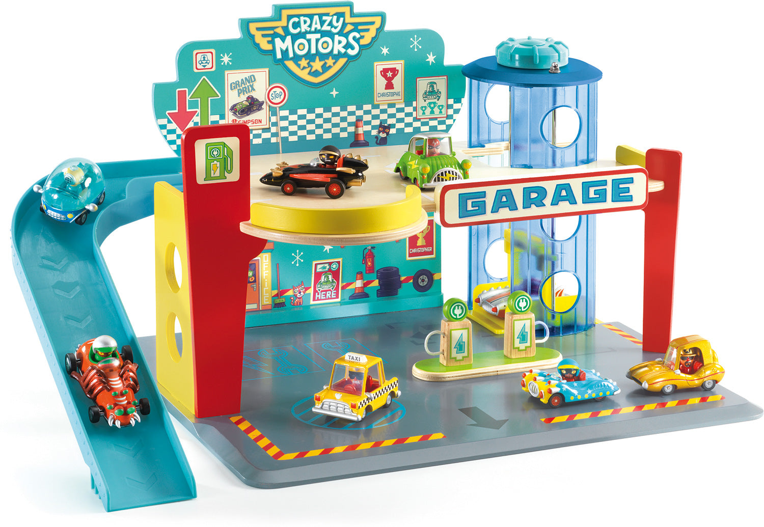 Djeco Crazy Motors Garage – Hopscotch Kids