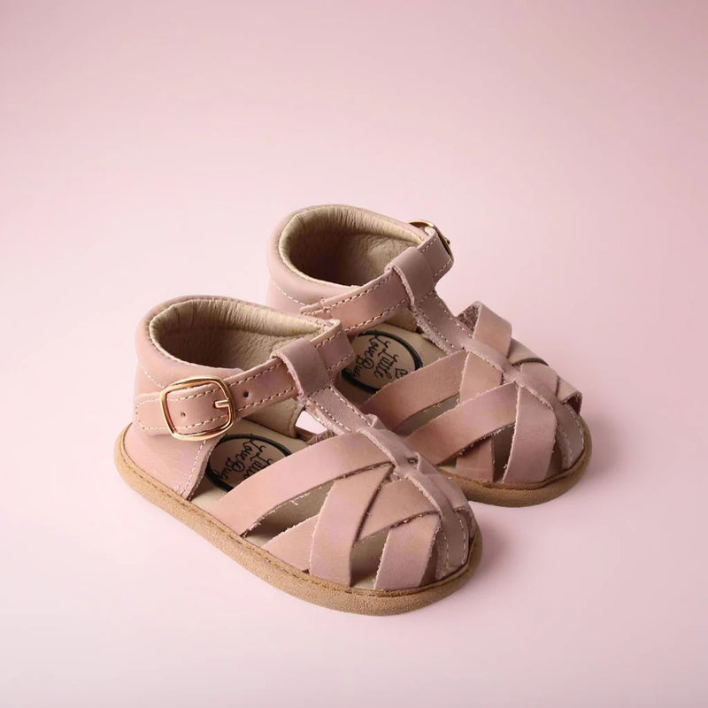 Little Love Bug Closed Toe Sandal - Blush