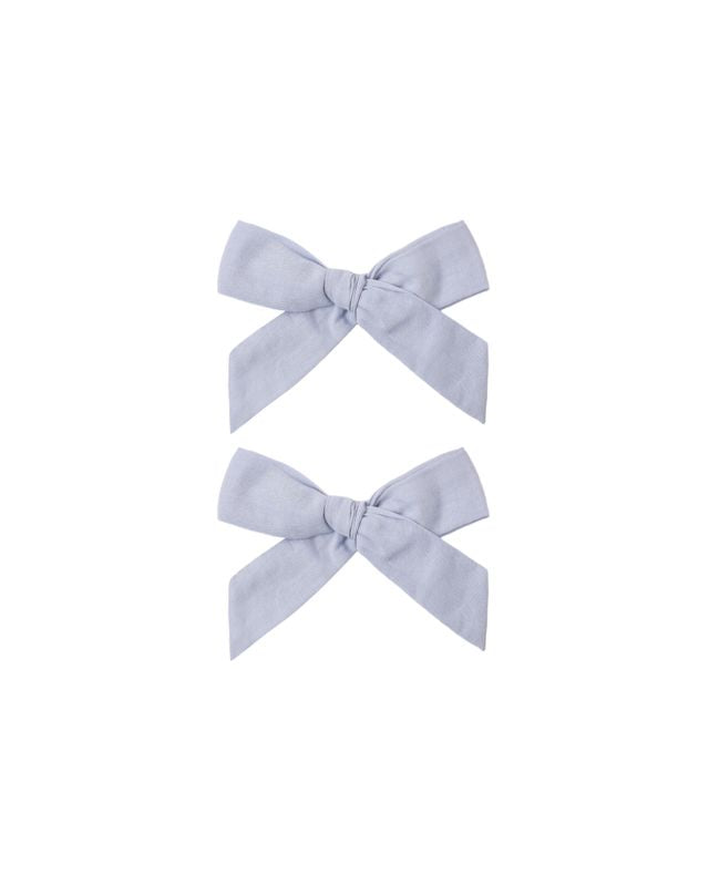 Rylee + Cru Bows, Set Of 2 - Periwinkle
